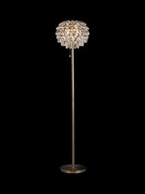 Coniston Antique Brass Crystal Floor Lamps Diyas Designer Floor Lamps 